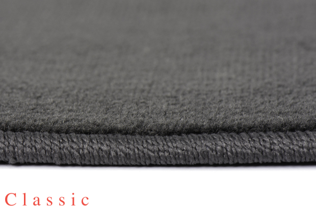 Коврики текстильные "Классик" для Лада Ларгус I (Универсал 7 мест / R90) 2012 - 2021, темно-серые, 5шт.