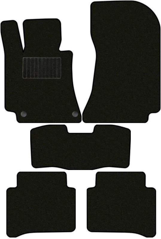 Коврики текстильные "Классик" для Mercedes-Benz E-Class (универсал / S212) 2009 - 2012, черные, 5шт.