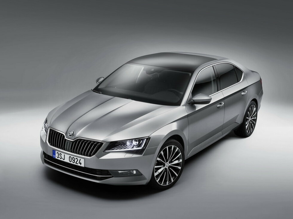 Коврики ЭВА "EVA ромб" для Skoda Superb III (лифтбек / 3V3) 2015 - 2019, черные, 4шт.