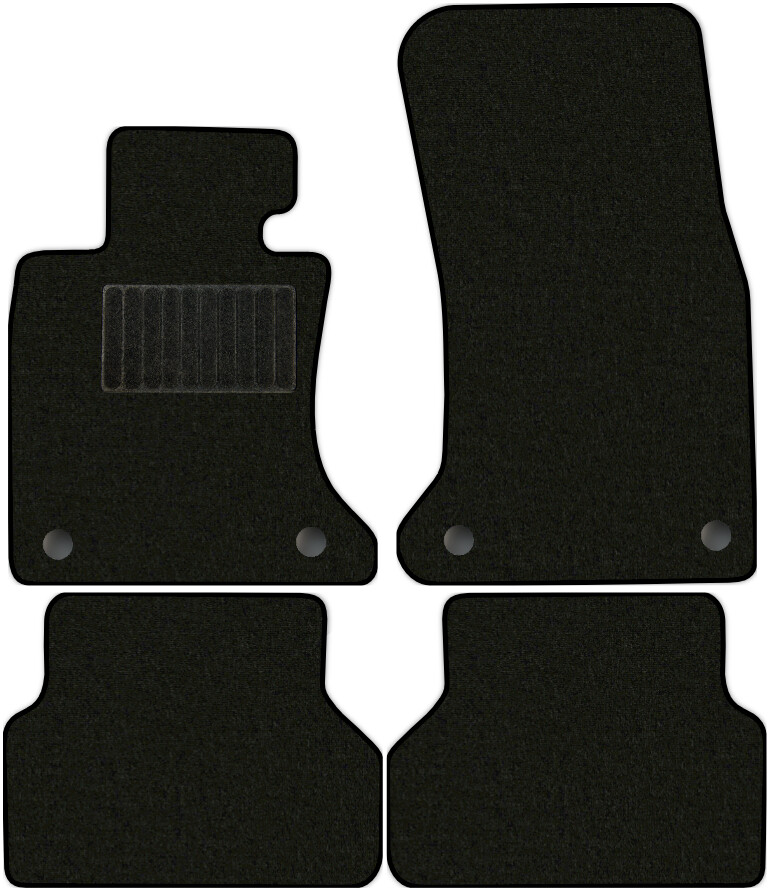 Коврики текстильные "Стандарт" для BMW 5-Series (универсал / E61) 2007 - 2010, черные, 4шт.